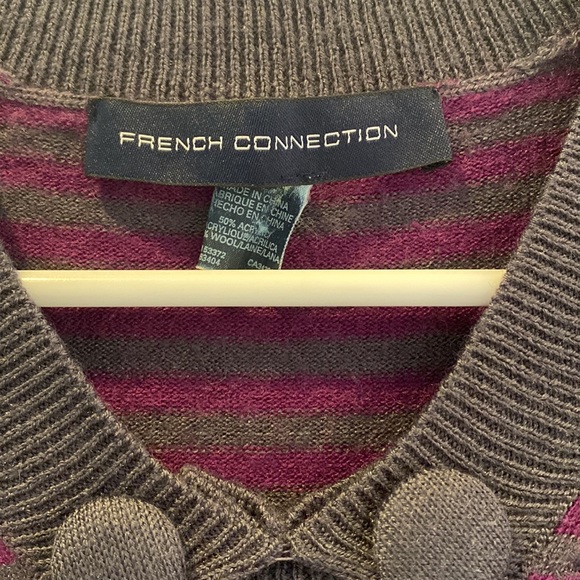 French Connection Mini Sweater Dress Sz 2 - Picture 2 of 4